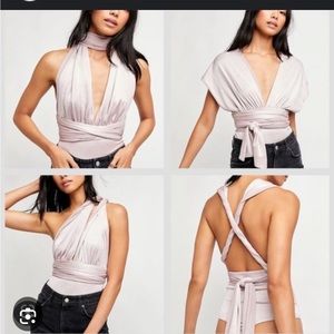 Free people 100 ways convertible bodysuit